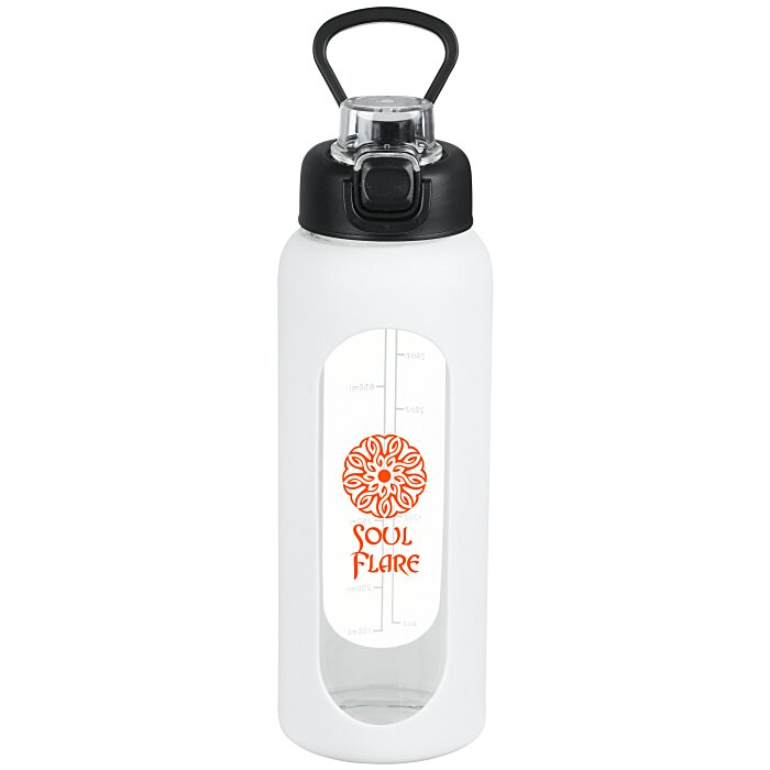 Custom Glacia Glass Water Bottle - 32 ounces