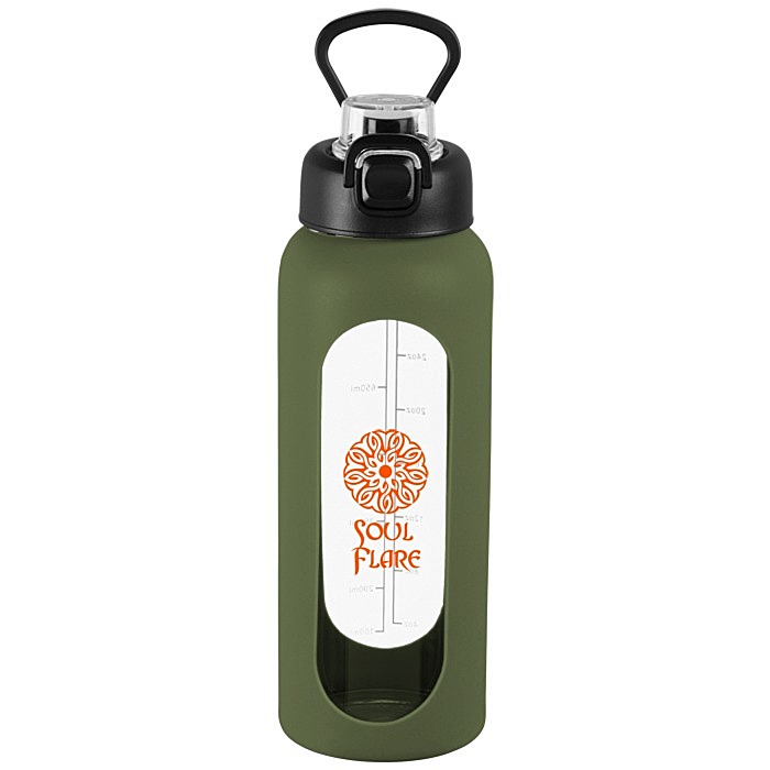 Custom Glacia Glass Water Bottle - 32 ounces