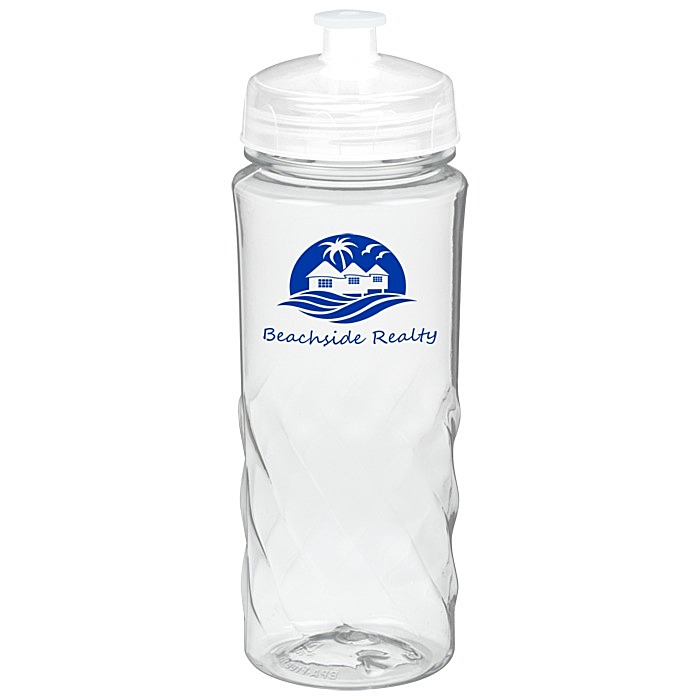 Custom Refresh Captivate Water Bottle - 20 ounces - Clear