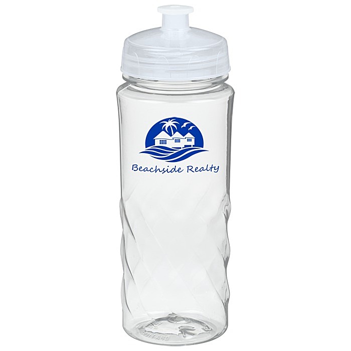 Custom Refresh Captivate Water Bottle - 20 ounces - Clear