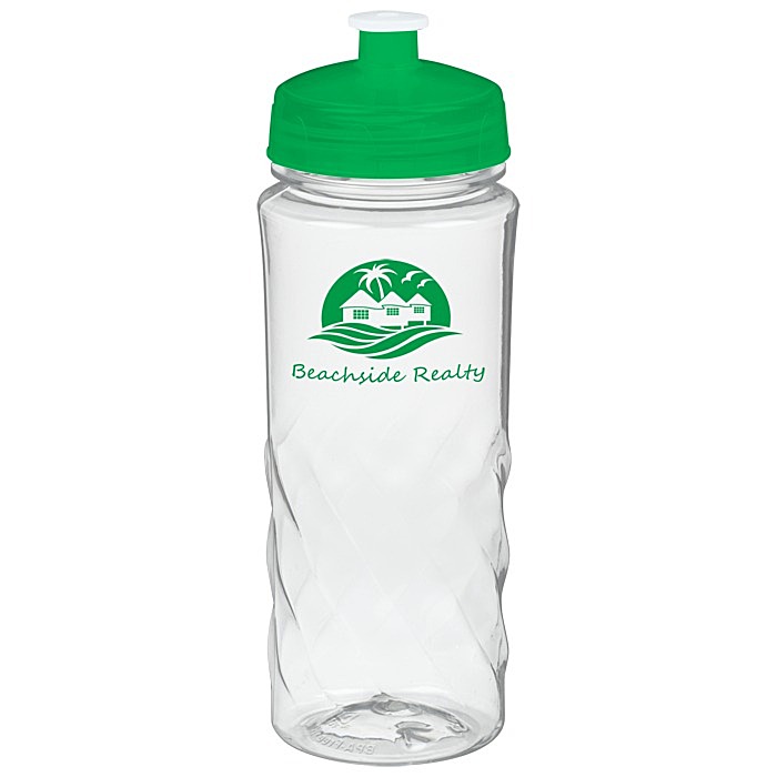Custom Refresh Captivate Water Bottle - 20 ounces - Clear