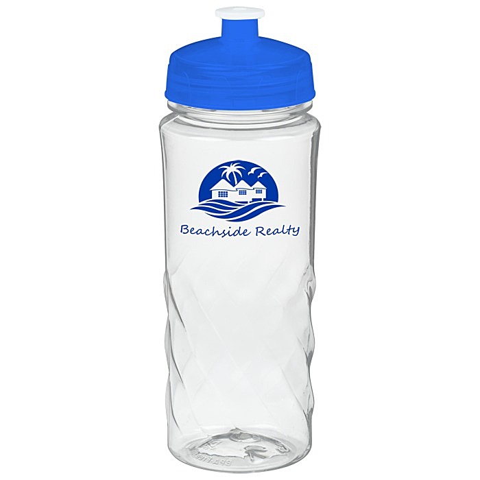 Custom Refresh Captivate Water Bottle - 20 ounces - Clear