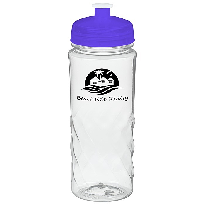 Custom Refresh Captivate Water Bottle - 20 ounces - Clear