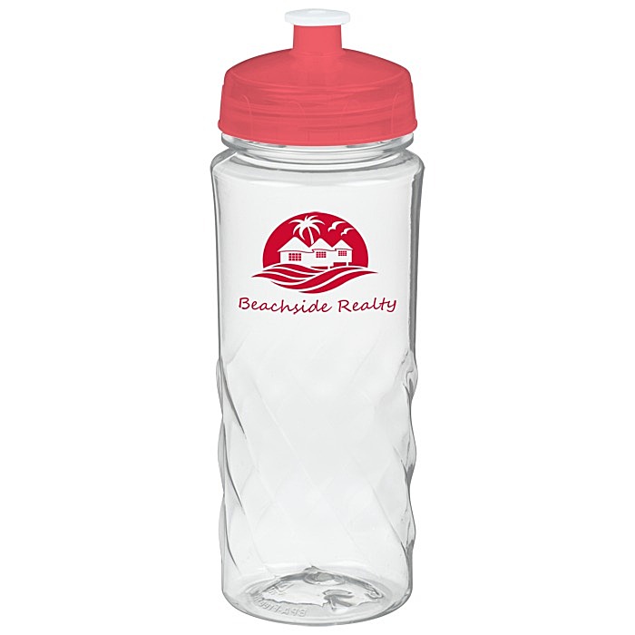 Custom Refresh Captivate Water Bottle - 20 ounces - Clear