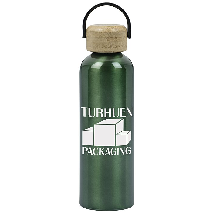 Custom Greenstone Aluminum Bottle - 24 oz - 24 hr