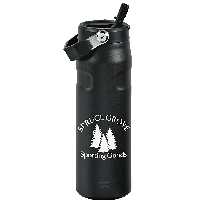 Custom Stanley IceFlow Aerolight Vacuum Bottle with Flip Straw Lid - 24 oz.