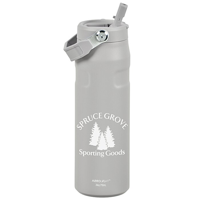 Custom Stanley IceFlow Aerolight Vacuum Bottle with Flip Straw Lid - 24 oz.