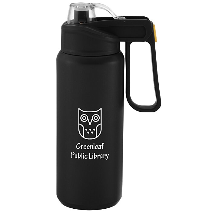 Custom Ankaa Vacuum Bottle with Straw Lid - 33 oz.