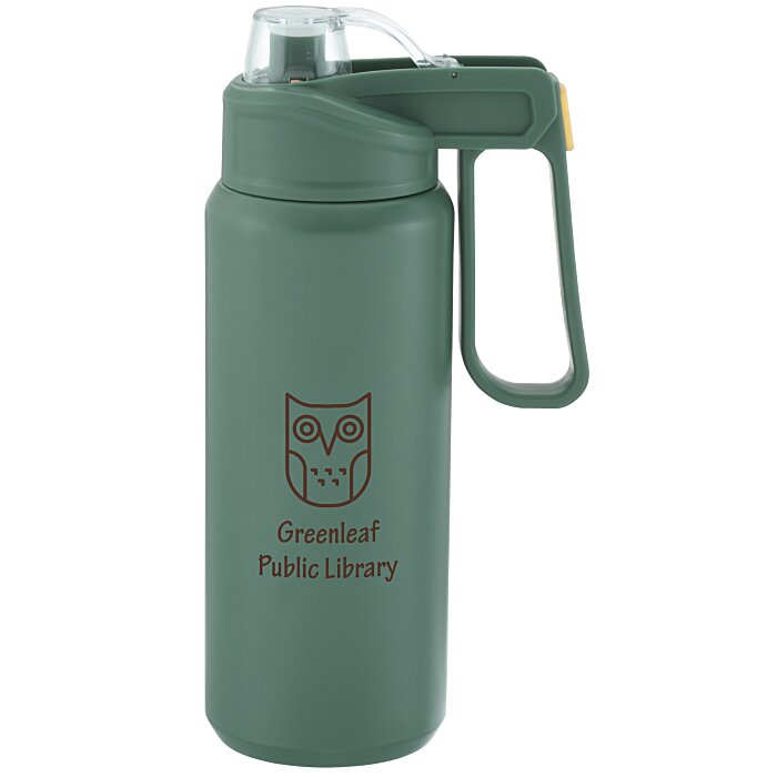 Custom Ankaa Vacuum Bottle with Straw Lid - 33 oz.