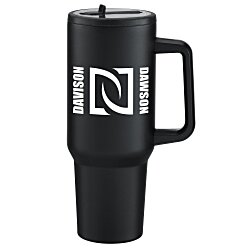 Custom Gullfoss Vacuum Mug with Flip Up Straw - 40 oz