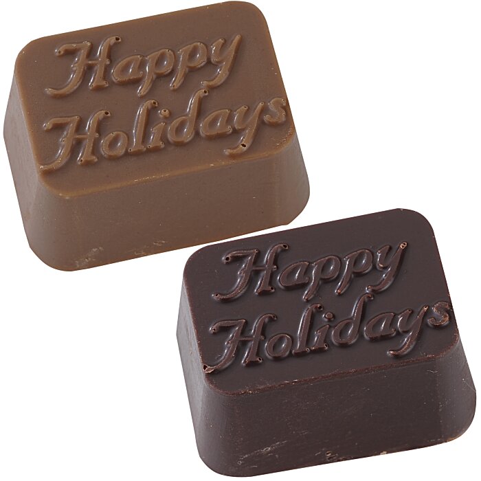 Custom Chocolate Bites - 12-Piece - Silver Box