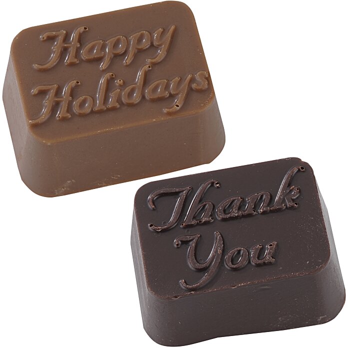 Custom Chocolate Bites - 32-Piece - Silver Box