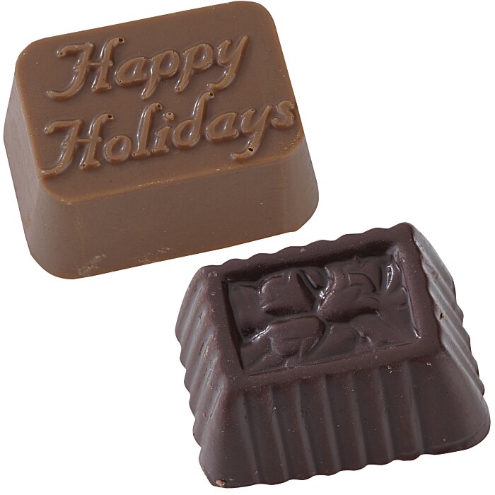 Custom Chocolate Bites - 32-Piece - Silver Box