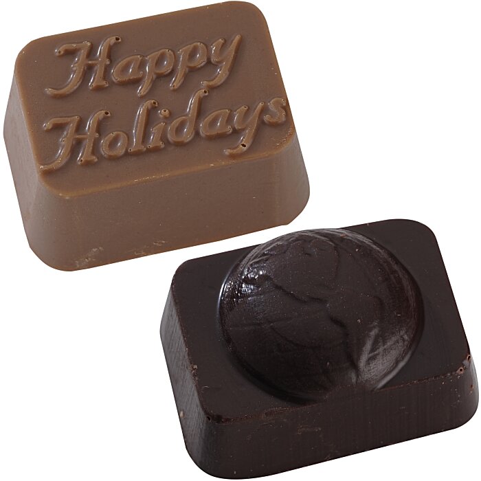 Custom Chocolate Bites - 32-Piece - Silver Box