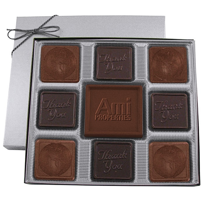 Custom Centrepiece Chocolates - 6 ounces - Thank You & Globe