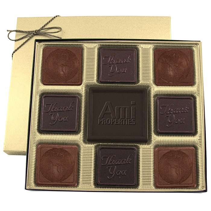 Custom Centrepiece Chocolates - 6 ounces - Thank You & Globe