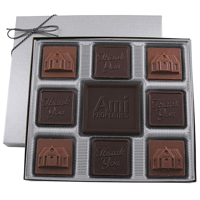 Custom Centrepiece Chocolates - 6 ounces - Thank You & House
