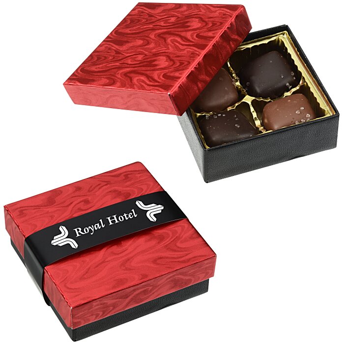 Custom Sea Salt Caramel Gift Box - 4-Pieces