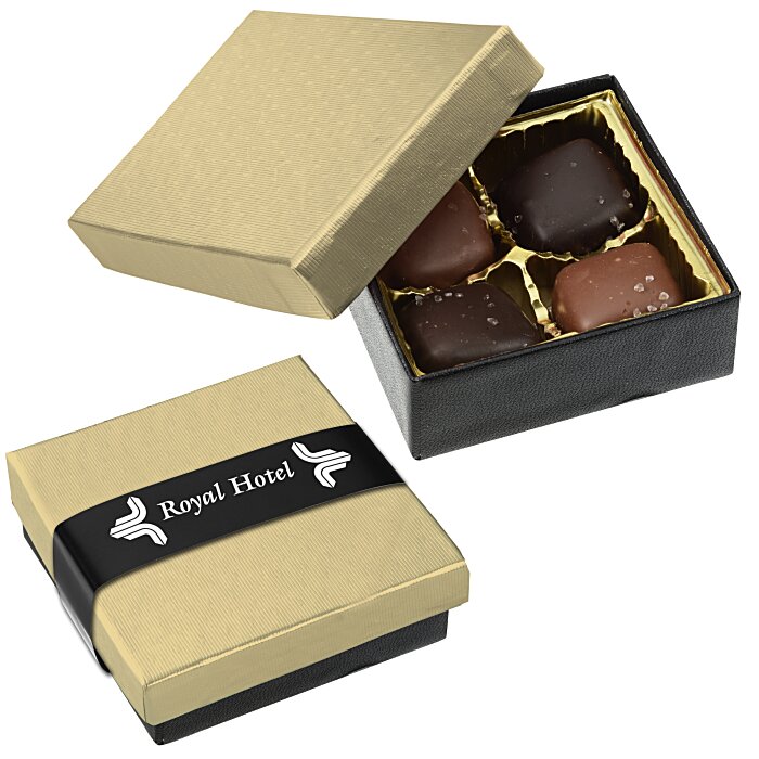 Custom Sea Salt Caramel Gift Box - 4-Pieces