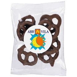 Custom Tasty Bites - Mini Milk Chocolate Pretzels