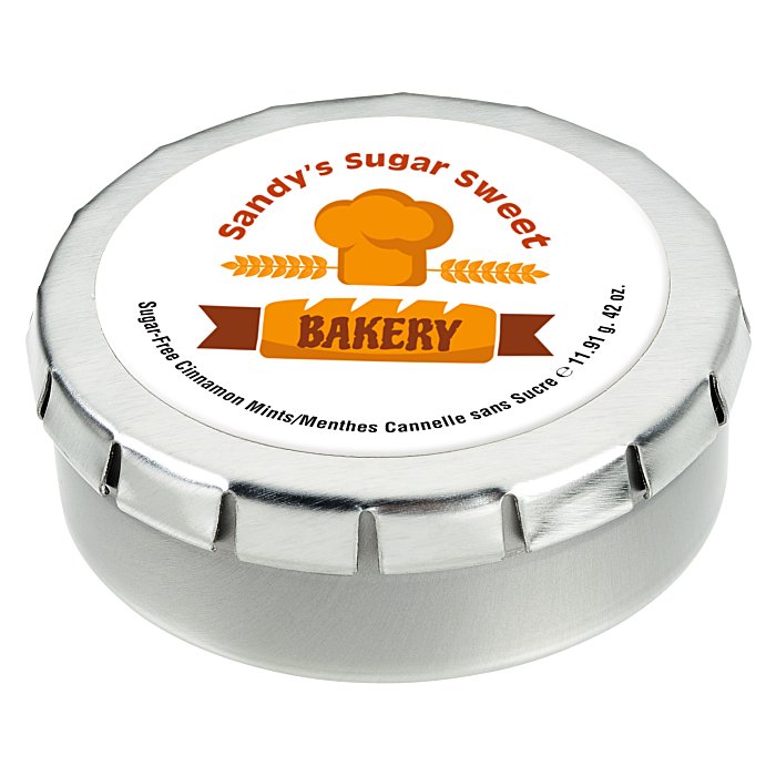 Custom Round Mint Tin with Full Colour Dome - 1-3/4
