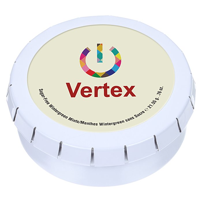 Custom Round Mint Tin with Full Colour Dome - 2-1/8