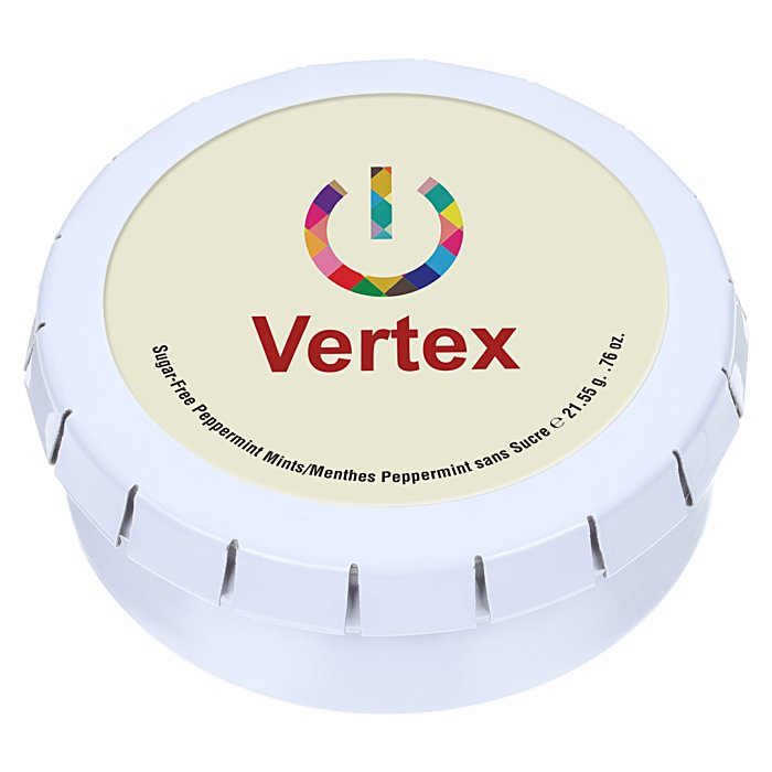 Custom Round Mint Tin with Full Colour Dome - 2-1/8