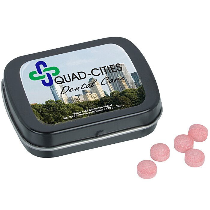 Custom Hinged Mint Tin with Full Colour Dome - Small