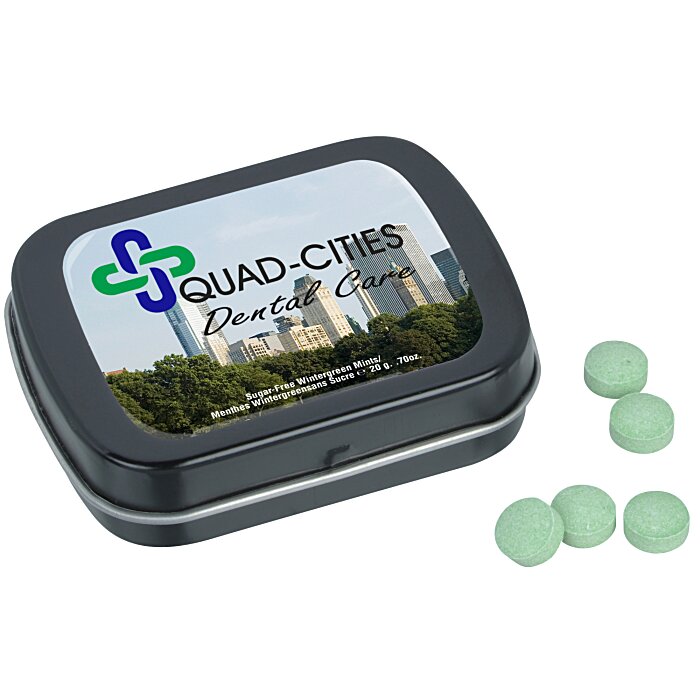 Custom Hinged Mint Tin with Full Colour Dome - Small