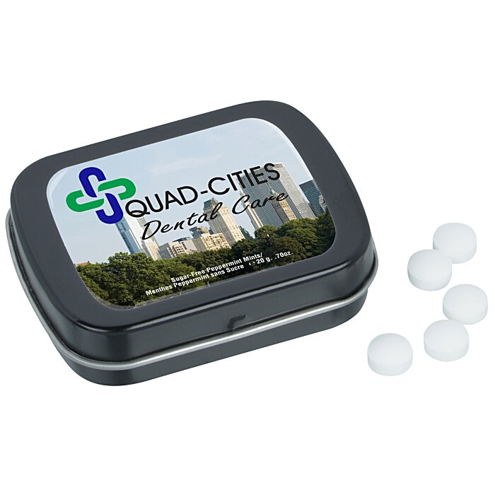 Custom Hinged Mint Tin with Full Colour Dome - Small