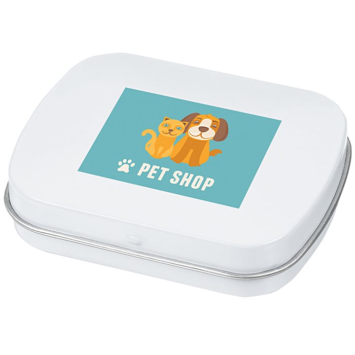 Custom Mint Tin with Shaped Mints - Bone