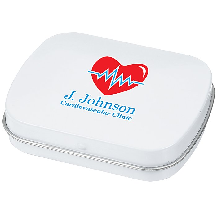 Custom Mint Tin with Shaped Mints - Heart