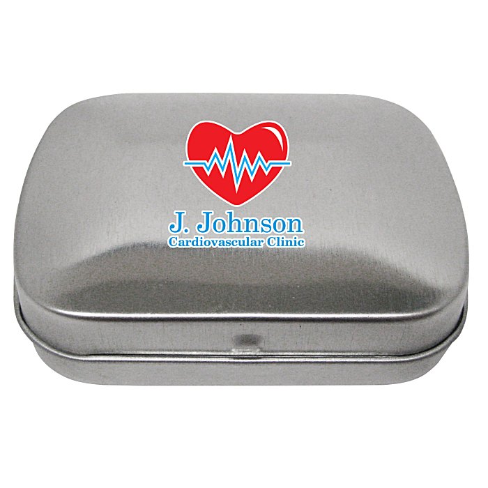 Custom Mint Tin with Shaped Mints - Heart