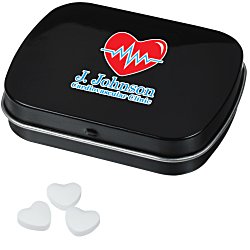 Custom Mint Tin with Shaped Mints - Heart