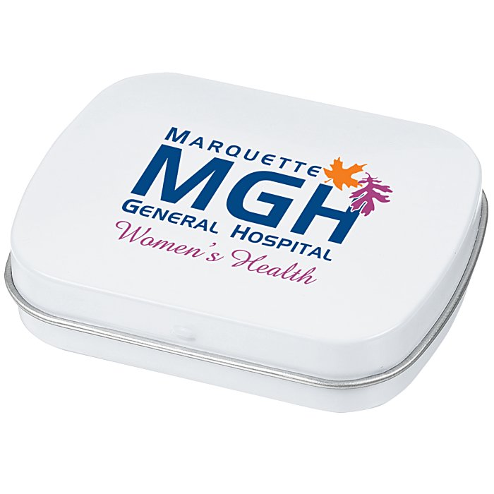 Custom Mint Tin with Shaped Mints - Ribbon