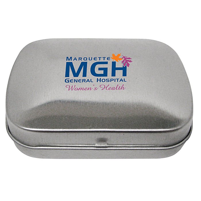 Custom Mint Tin with Shaped Mints - Ribbon