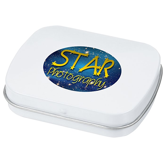 Custom Mint Tin with Shaped Mints - Star