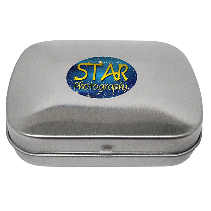 Custom Mint Tin with Shaped Mints - Star
