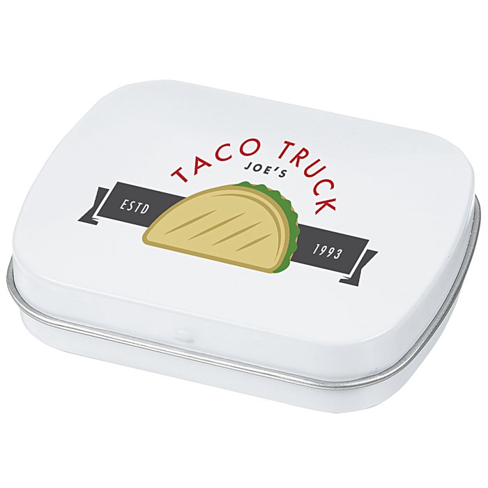 Custom Mint Tin with Shaped Mints - Truck
