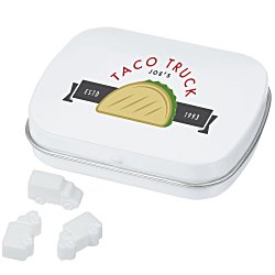 Custom Mint Tin with Shaped Mints - Truck