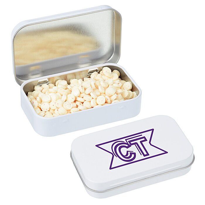 Custom Rectangular Tin with MicroMints