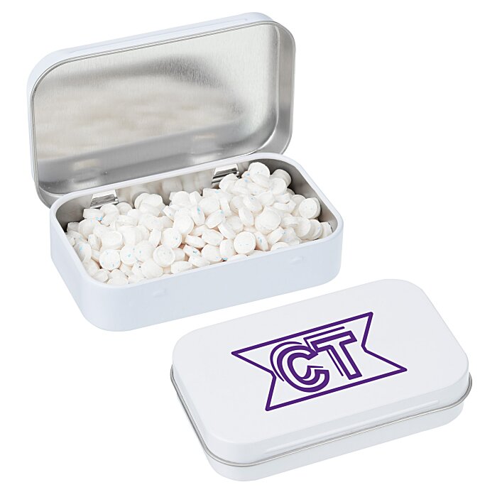 Custom Rectangular Tin with MicroMints