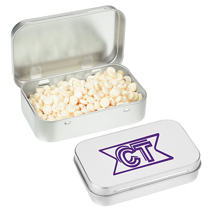 Custom Rectangular Tin with MicroMints