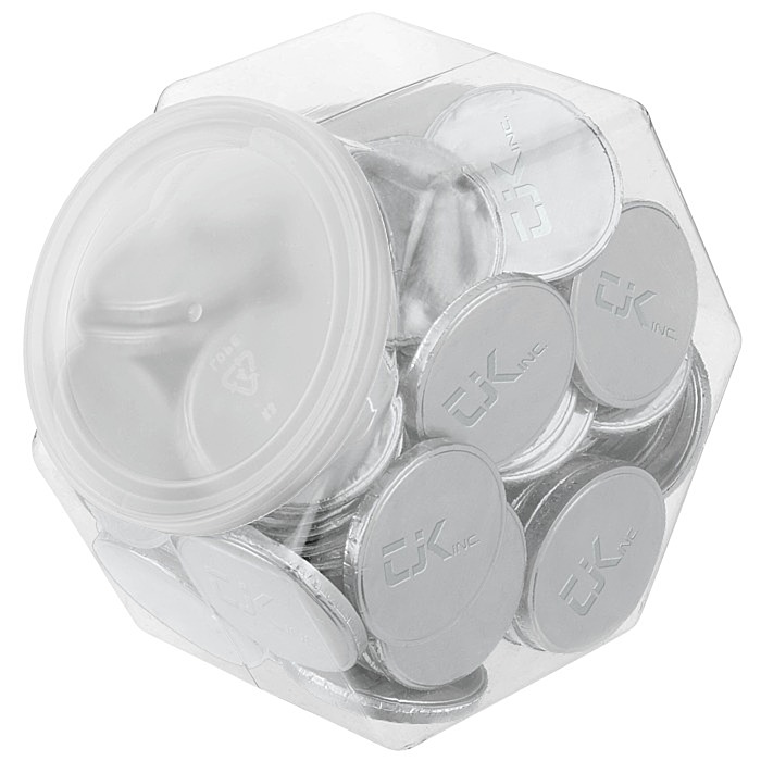 Custom Tub of Chocolate Coins - 85-Pieces