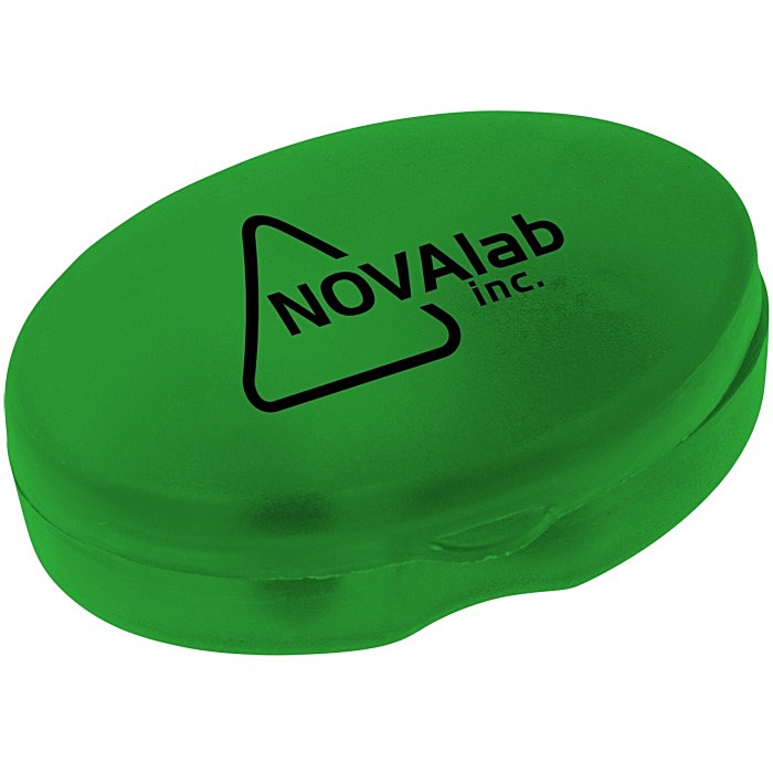 Custom Pill Box Oval Shape - Translucent