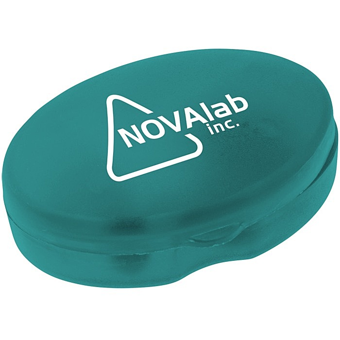 Custom Pill Box Oval Shape - Translucent