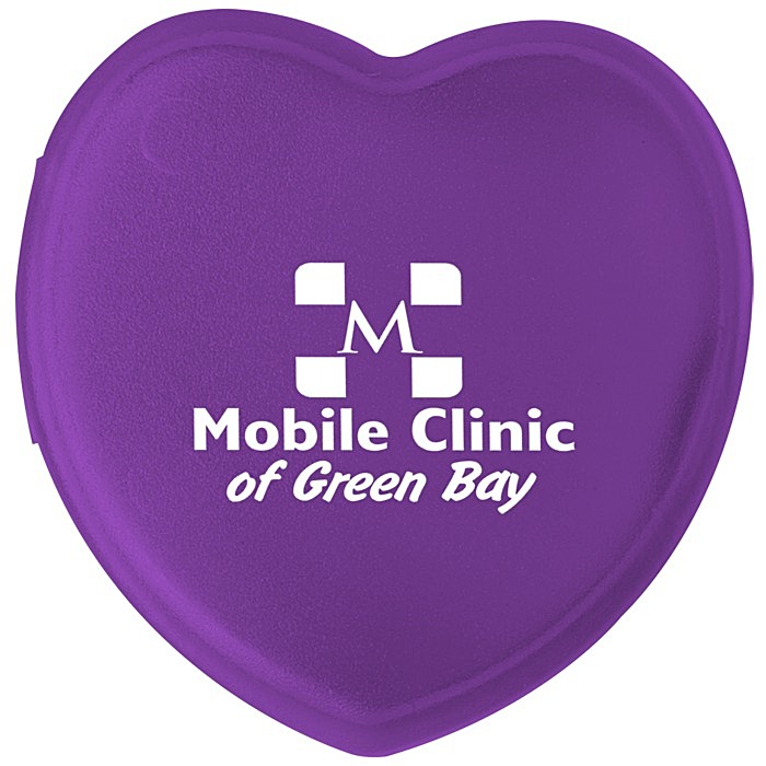 Custom Pill Box Heart Shape - Translucent
