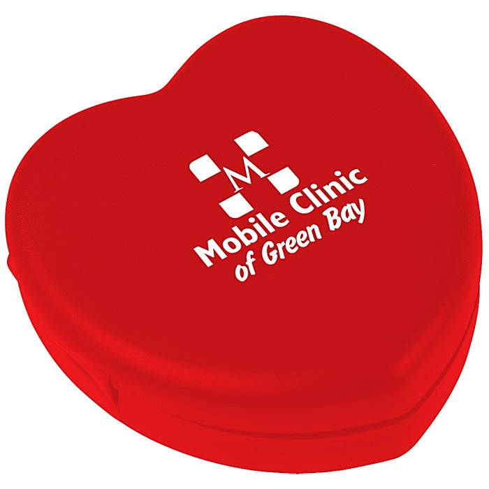 Custom Pill Box Heart Shape - Opaque