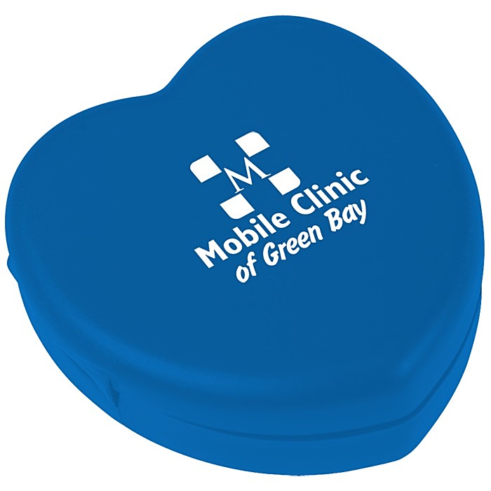 Custom Pill Box Heart Shape - Opaque