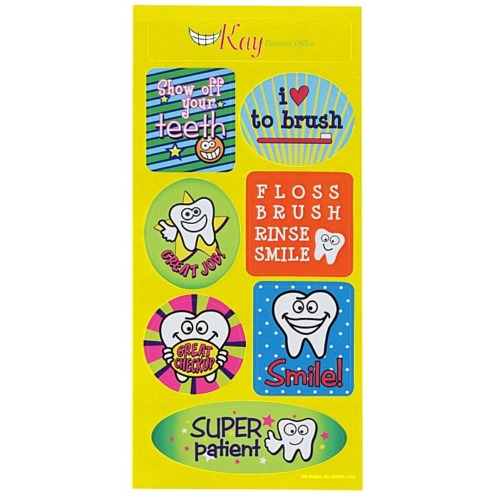 Custom Super Kid Sticker Sheet - Tooth Time